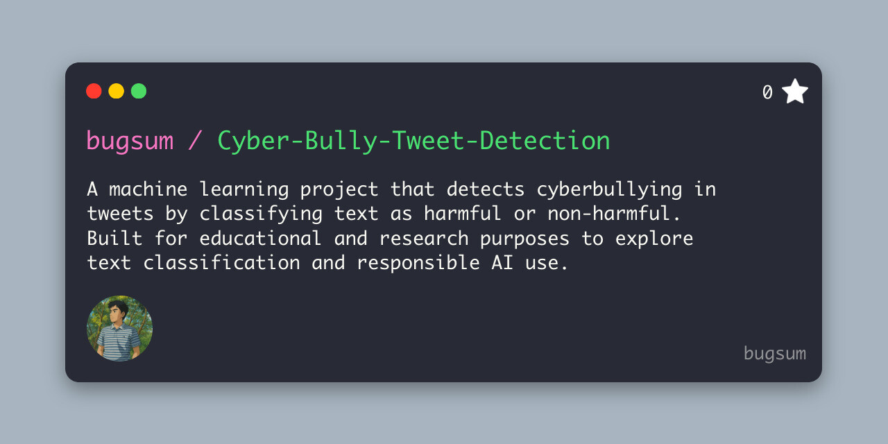 CyberBully Tweet Classifier